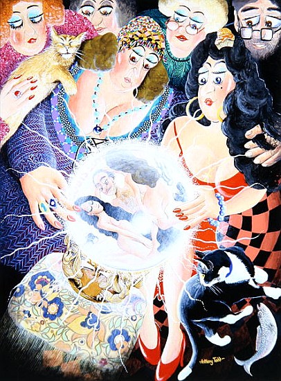 Mrs Dai Bread one and two crystal gaze and discover their husbands'' indiscretions, 2007 (acrylic on à Tony  Todd