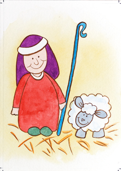Shepherd with One Sheep à Tony  Todd