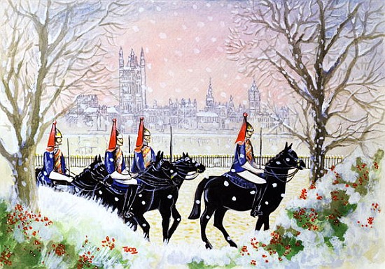 The Household Cavalry, 2005 (w/c on paper)  à Tony  Todd
