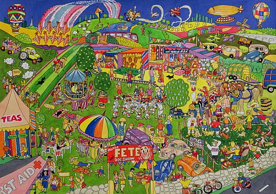 The Summer Fete, 1999 (w/c on paper)  à Tony  Todd