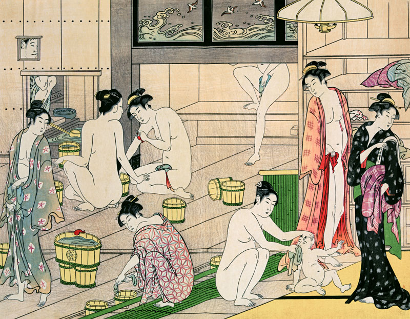 The Bathhouse Women à Torii Kiyonaga