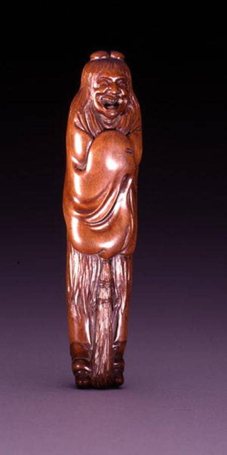 Netsuke, depicting the Zen monk Jitoku à 