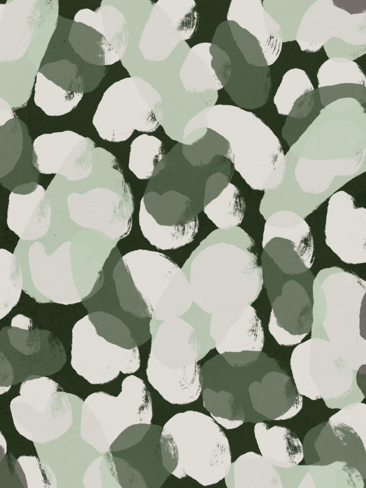Green Round Strokes Pattern à Treechild