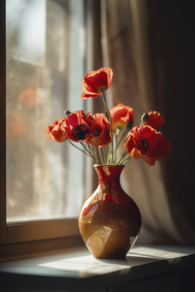 Poppy In Vase à Treechild