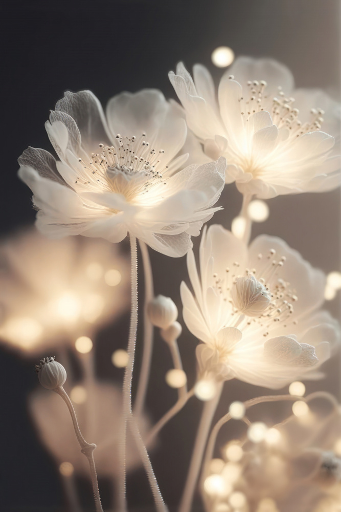 White Glowing Flowers à Treechild