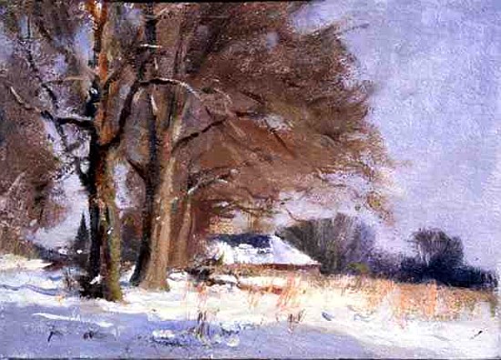 Limes in the Snow (oil on canvas)  à Trevor  Chamberlain