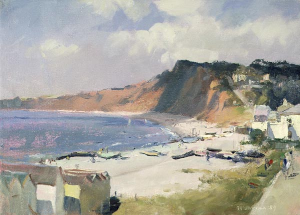 Summer Morning in Budleigh Salterton, 1989  à Trevor  Chamberlain