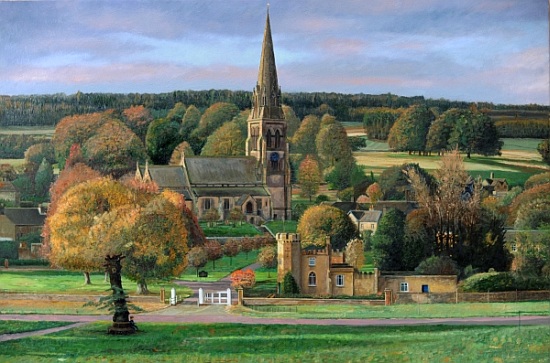 Edensor, Chatsworth Park, Derbyshire à Trevor  Neal