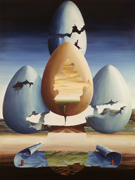 Eggs, 1971 (oil on canvas)  à Trevor  Neal