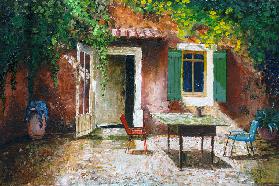 French Patio, 2006 (oil on board) 