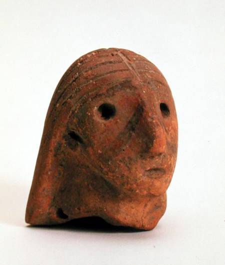 Head of a female figurine, Krinichki à Tripolye
