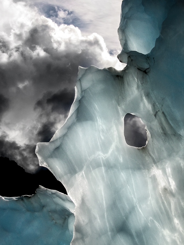 Ice details in Franz Josef Glacier à Tristan Shu
