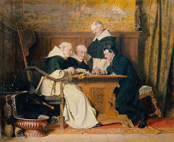 The Chess Players à Ture Nikolaus Cederstrom
