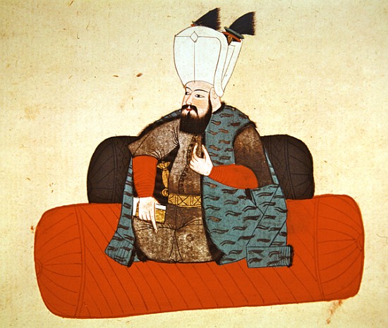 Portrait of Sultan Selim II ''The Destroyer'' à École turque, 18ème siècle