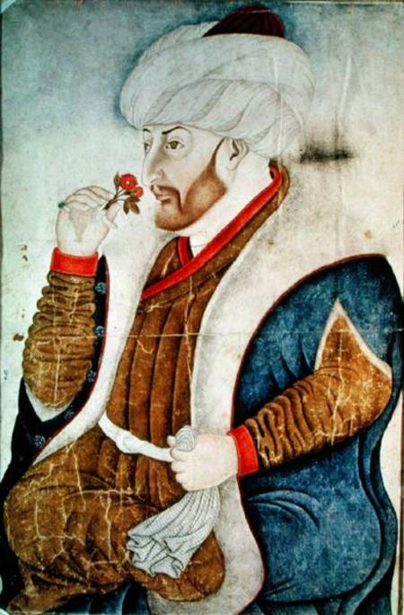 Portrait of Sultan Mehmet II (1432-81) à École turque, 18ème siècle