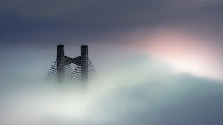 bridge sink in the sea of clouds