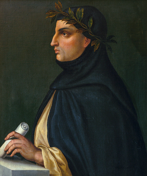 Bildnis des Dichters Giovanni Boccaccio  (1313-1375) à (autour de 1900) Auteur anonyme