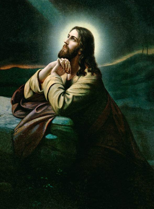 Le Christ au mont des oliviers à (autour de 1900) Auteur anonyme