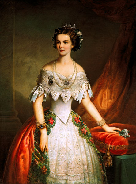 Elisabeth von Österreich (1837-1898) als Verlobte, im Alter von 16 Jahren à (autour de 1900) Auteur anonyme