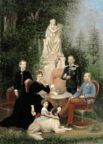 Gruppenbild mit Kaiser Franz Joseph I à (autour de 1900) Auteur anonyme