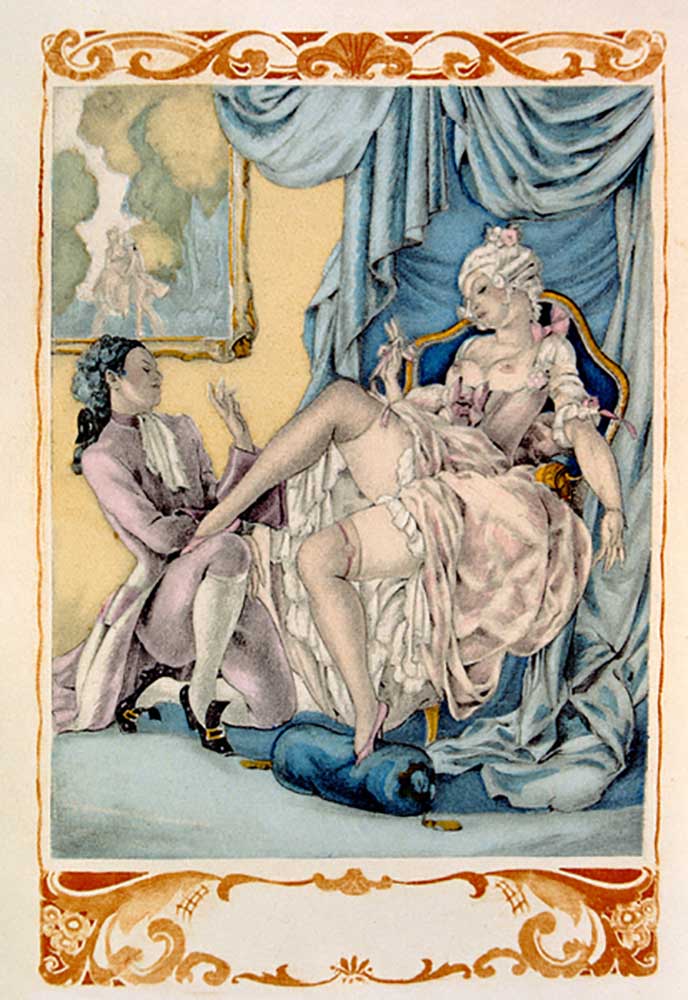 Illustration from Candide by Voltaire, published by Gibert Jeune, 1952 à Umberto Brunelleschi