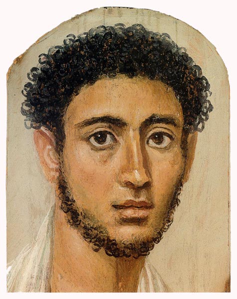 Ägypten: Mumienporträt eines jungen Mannes, c. 3. Jahrhundert n. Chr à Artiste inconnu
