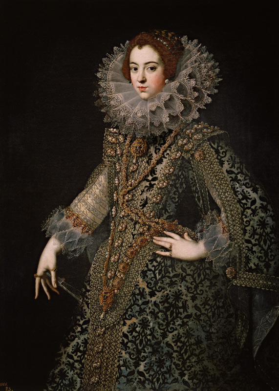 Portrait of Elisabeth of France (1602-1644), Queen consort of Spain à Artiste inconnu