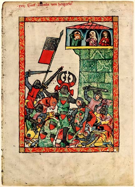 Count Albrecht II of Hohenberg (From the Codex Manesse) à Artiste inconnu