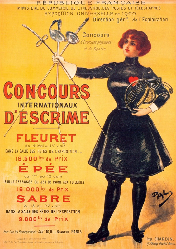 Official poster for the 1900 Summer Olympics in Paris à Artiste inconnu