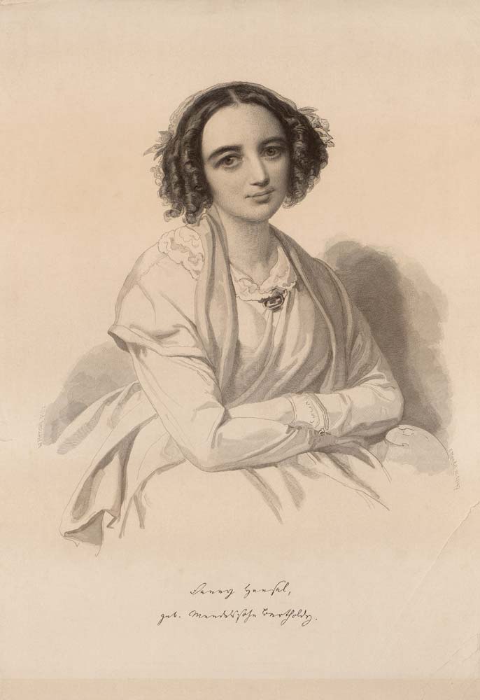 Portrait of Fanny Hensel née Mendelssohn (1805-1847) à Artiste inconnu