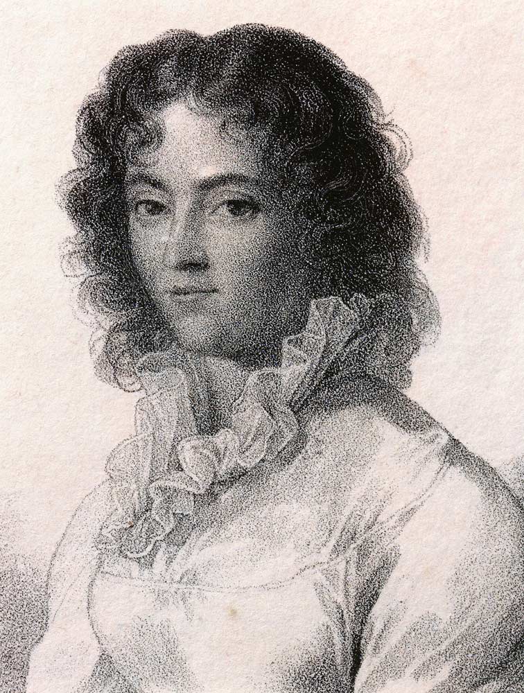 Portrait of Constanze Weber (Zell im Wiesental, 1762-Salzburg, 1842), wife of Wolfgang Amadeus Mozar à Artiste inconnu