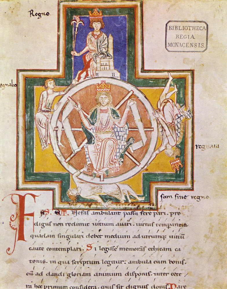 The Wheel of Fortune (Rota Fortunae) from Carmina Burana à Artiste inconnu