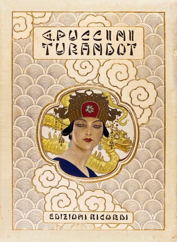 Book cover of Turandot by Giacomo Puccini à Artiste inconnu
