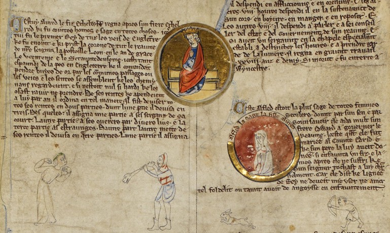 Alfred the Great and Æthelflæd à Artiste inconnu