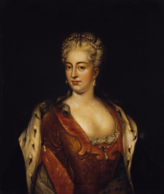 Portrait of Princess Charlotte Christine of Brunswick-Wolfenbüttel, wife of Tsarevich Alexei of Russ à Artiste inconnu