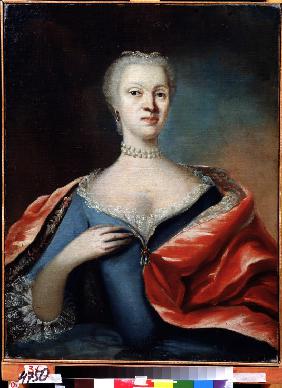 Portrait of Princess Charlotte Christine of Brunswick-Wolfenbüttel, wife of Tsarevich Alexei of Russ