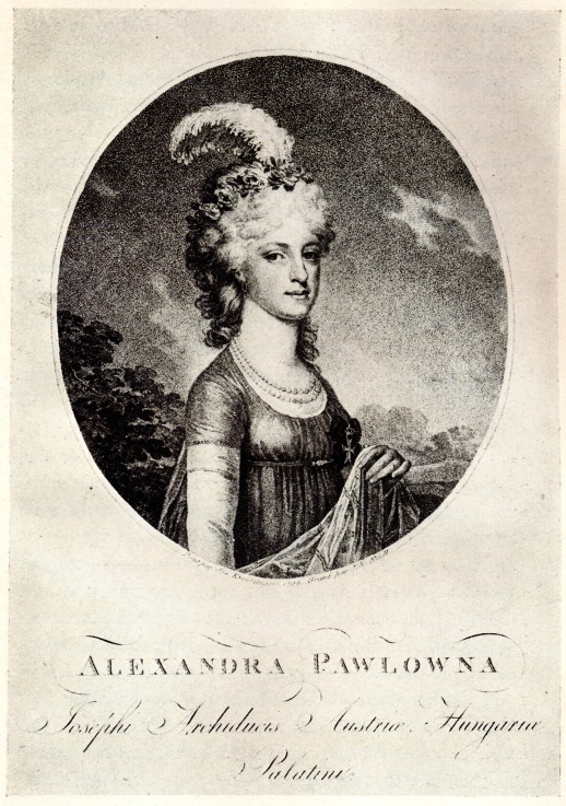 Portrait of Grand Duchess Alexandra Pavlovna (1783-1801) à Artiste inconnu