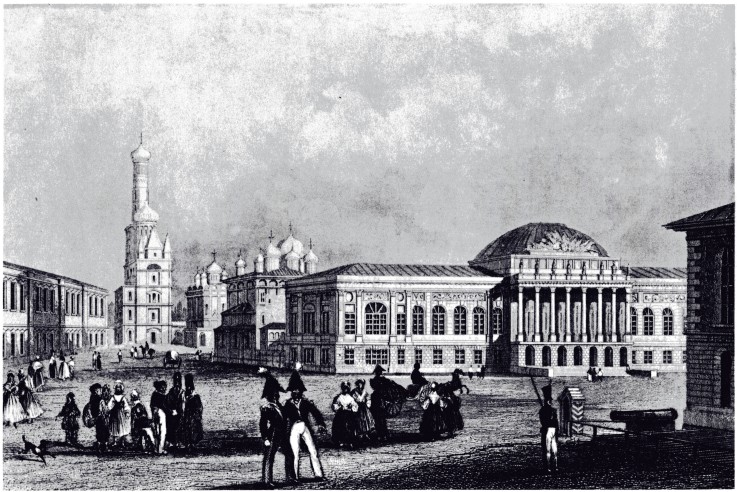 View of the Armory in Moscow à Artiste inconnu