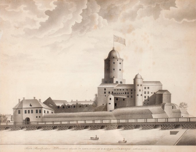 View of the Vyborg Castle à Artiste inconnu