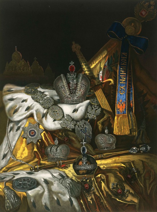 Picture of the Russian Imperial Regalia à Artiste inconnu