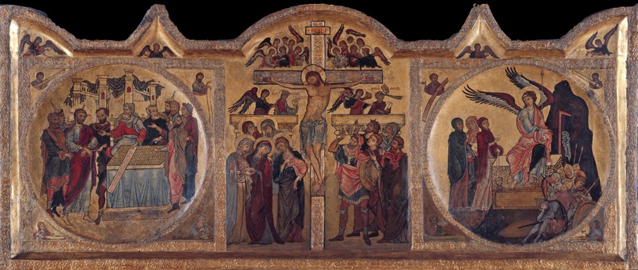 Altarpiece with crucifixion from Soest à Artiste inconnu