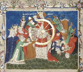 The Wheel of Fortune (from an manuscript of Troy Book by John Lydgate)