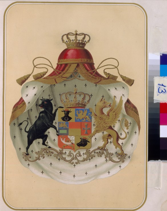 The coat of arms of the Masonic Grand Lodge of of Sweden-Norway à Artiste inconnu