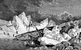 The wreck of the Hansa. Second German North Polar Expedition