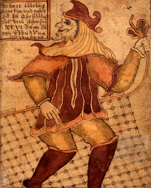 The God Loki (from the Icelandic Manuscript SÁM 66) à Artiste inconnu