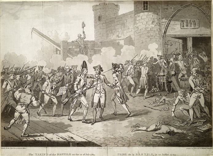 The Storming of the Bastille on 14 July 1789 à Artiste inconnu