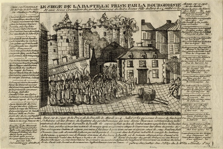 The Storming of the Bastille on 14 July 1789 à Artiste inconnu