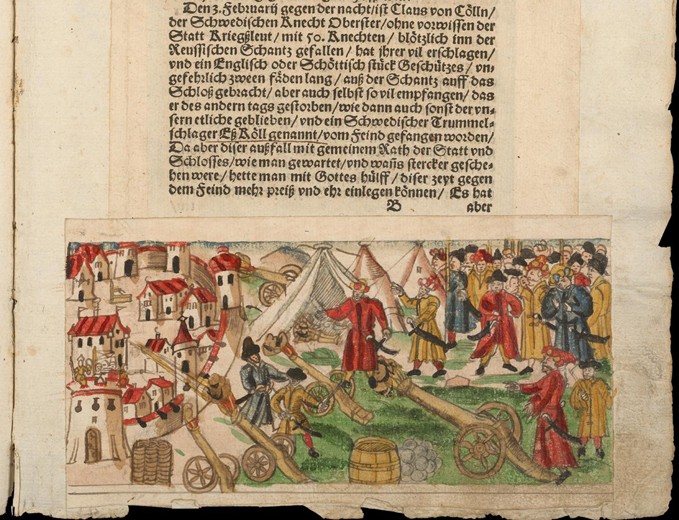 Siege of Reval by the Russians in 1578. From Johann Jakob Wick's Sammlung von Nachrichten... à Artiste inconnu