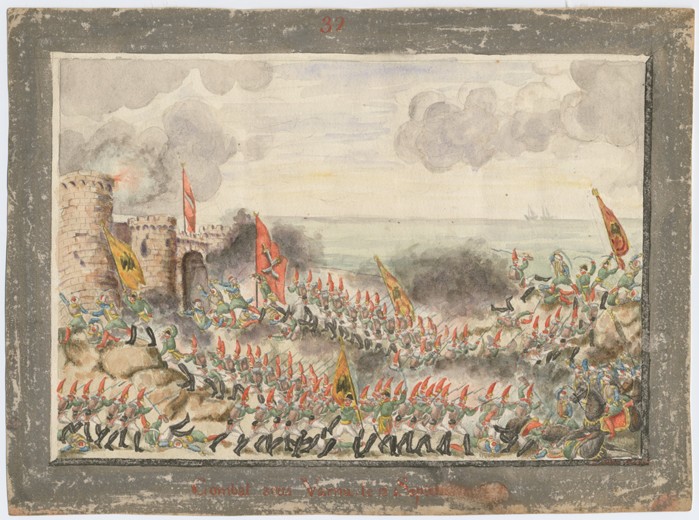 The Siege of Varna on September 1828 à Artiste inconnu