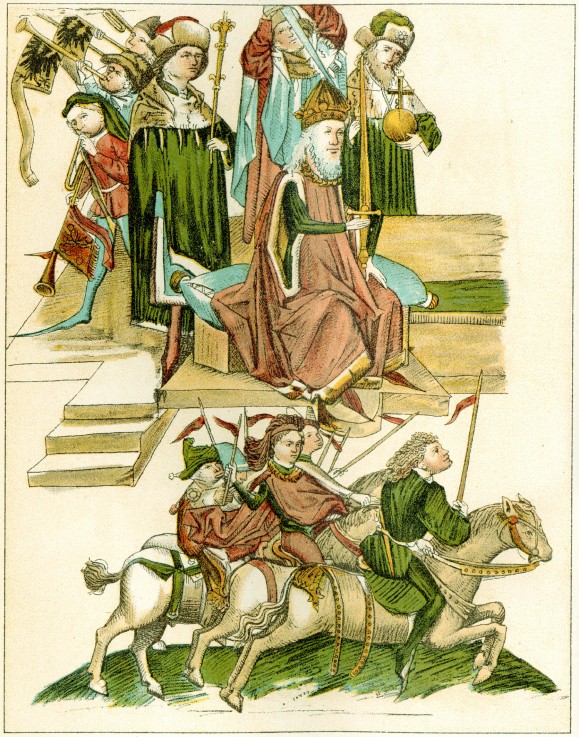 Frederick I receives Brandenburg (Copy of an Illustration from the Richental's illustrated chronicle à Artiste inconnu